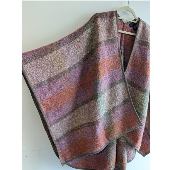 Sigrid Olsen Mohair Wool Open Poncho Blanket - Picture 2 of 8